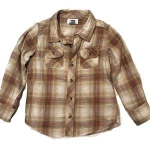 Girls Gap Plaid Blouse